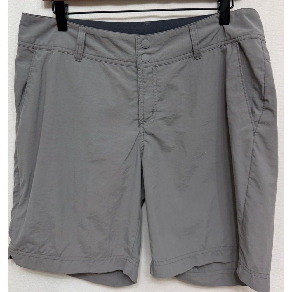 ExOfficio Women's Shorts Gray Nylon Hiking Travel Outdoor Activewear Gorpcore 10